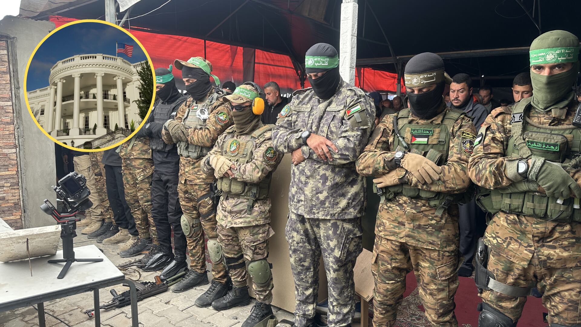 Soldados de Hamás. FOTO: Moiz Salhi/Anadolu via Getty Images