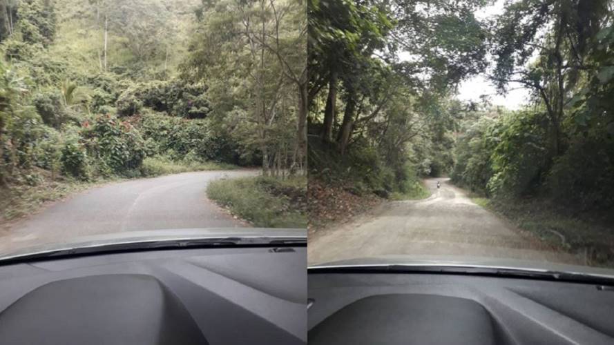 Vía La Merced - La Felisa Caldas. Foto: Comunidad.