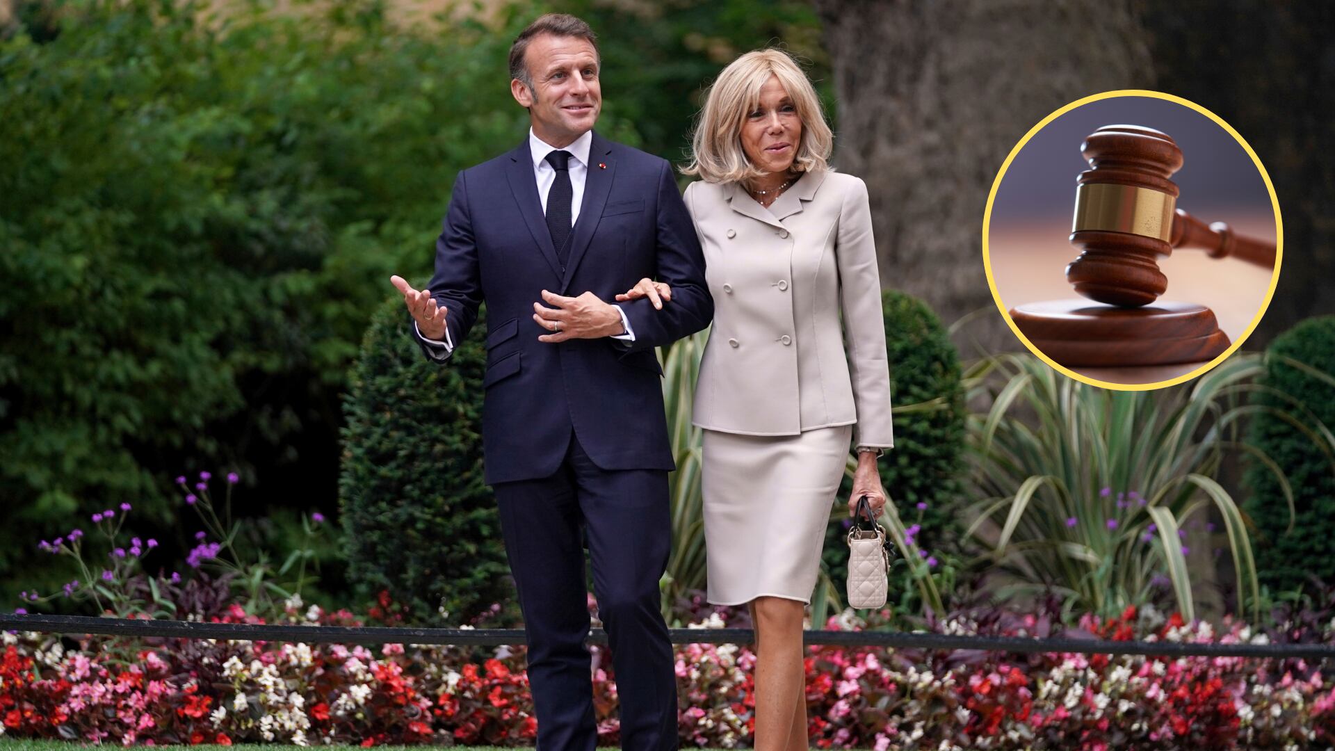 Emmanuel Macron y Brigitte Macron. Foto: Alberto Pezzali - Pool/Getty Images.
