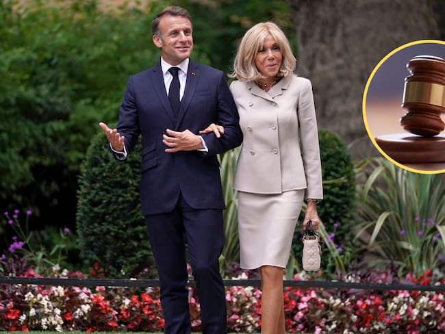 Emmanuel Macron y Brigitte Macron. Foto: Alberto Pezzali - Pool/Getty Images.