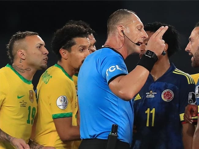Néstor Pitana, árbitro del partido Colombia - Brasil en Copa América 2021. Foto: Buda Mendes/Getty Images