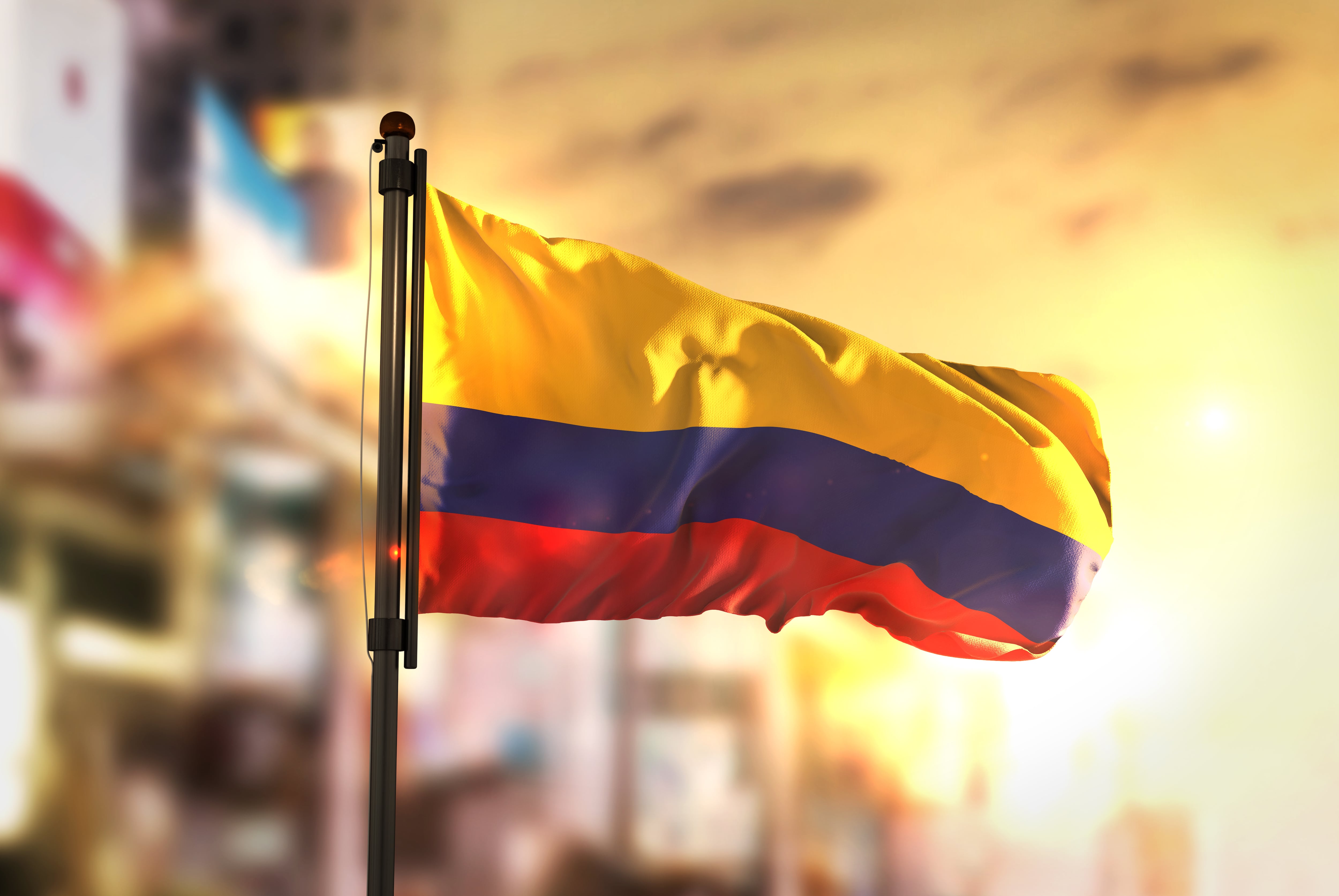 Imagen de referencia de la bandera de Colombia. Foto: Getty Images