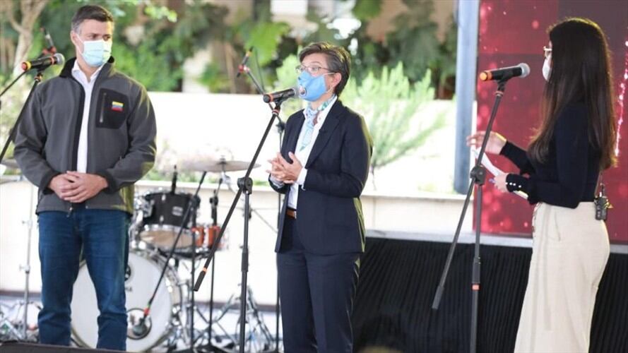 Encuentro de familias venezolanas vinculadas al centro 'Abrazar' de la Secretaría de Integración Social. Foto: Cortesía