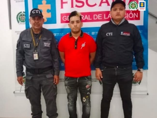 Ronell José Rangel, uno de los dos capturados por la masacre en el barrio Pueblo Nuevo, Cúcuta / Foto: Fiscalía General de la Nación