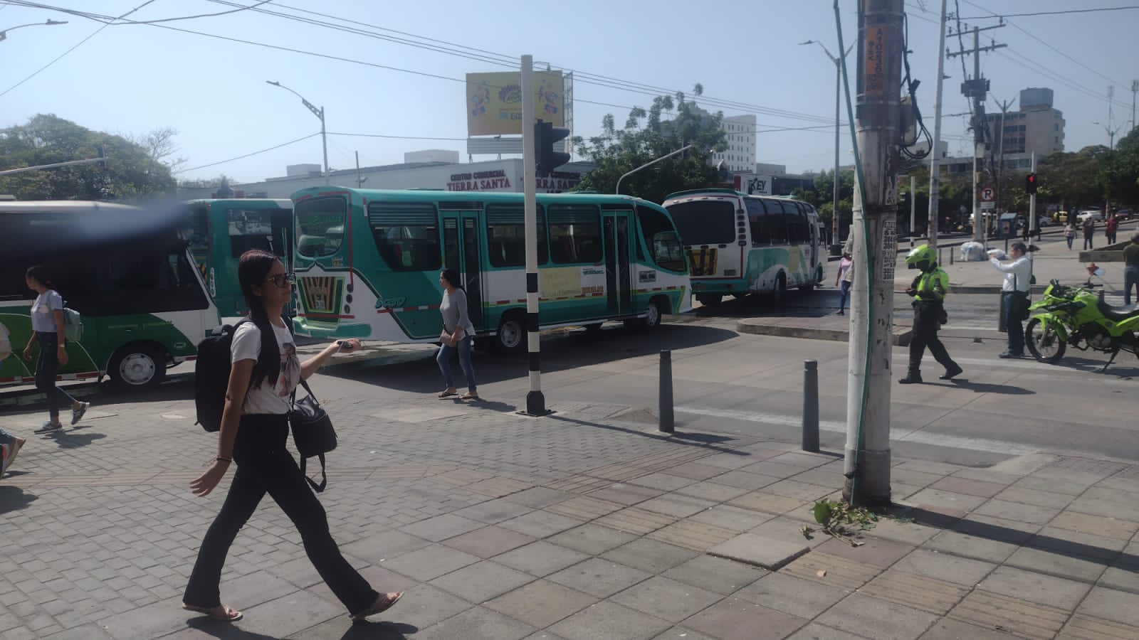 Conductores protestaron contra la Alcaldía de Barranquilla por retraso en los pagos. Foto: Suministrada.