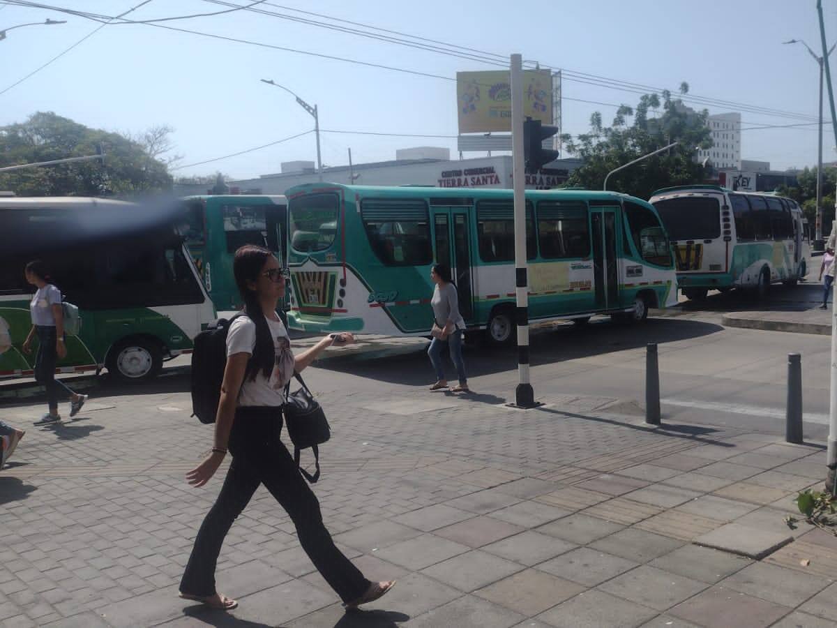 Conductores protestaron contra la Alcaldía de Barranquilla por retraso en los pagos