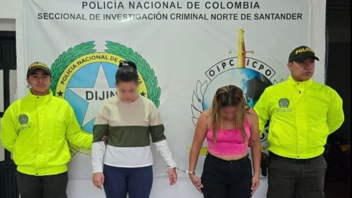 Capturadas dos mujeres en Ocaña señaladas de hurtar a un ciudadano colombo americano