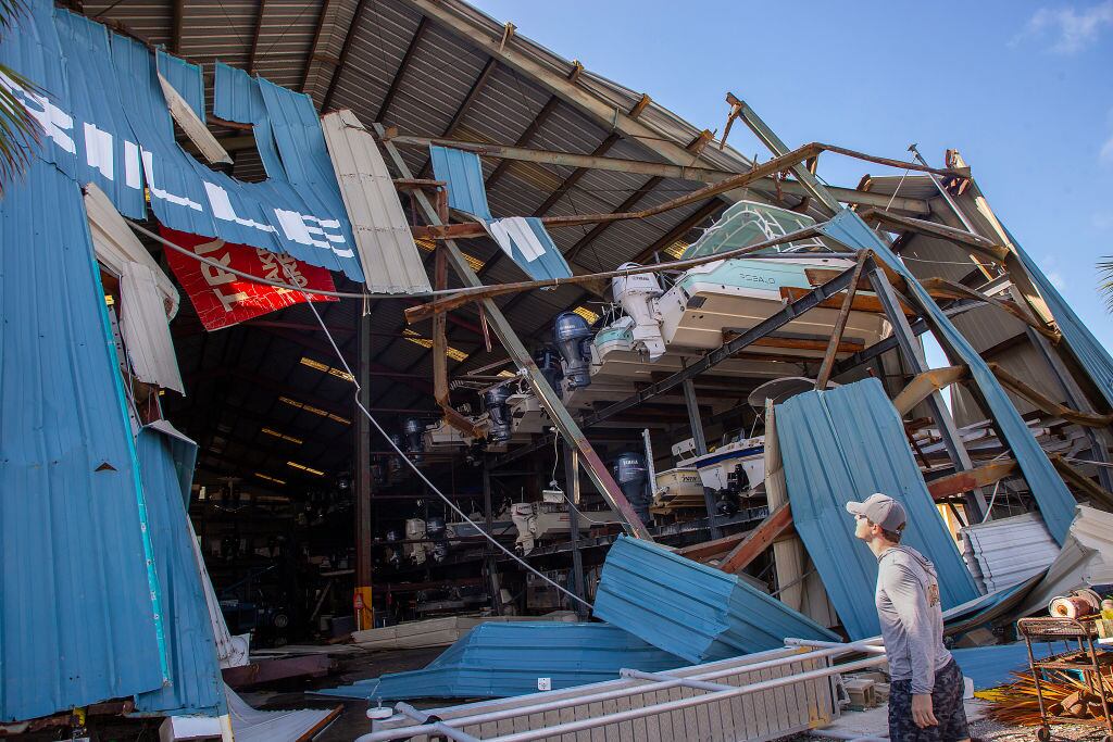 Huracán 'Milton' en Florida. I Foto: ed Richardson/For The Washington Post via Getty Images.