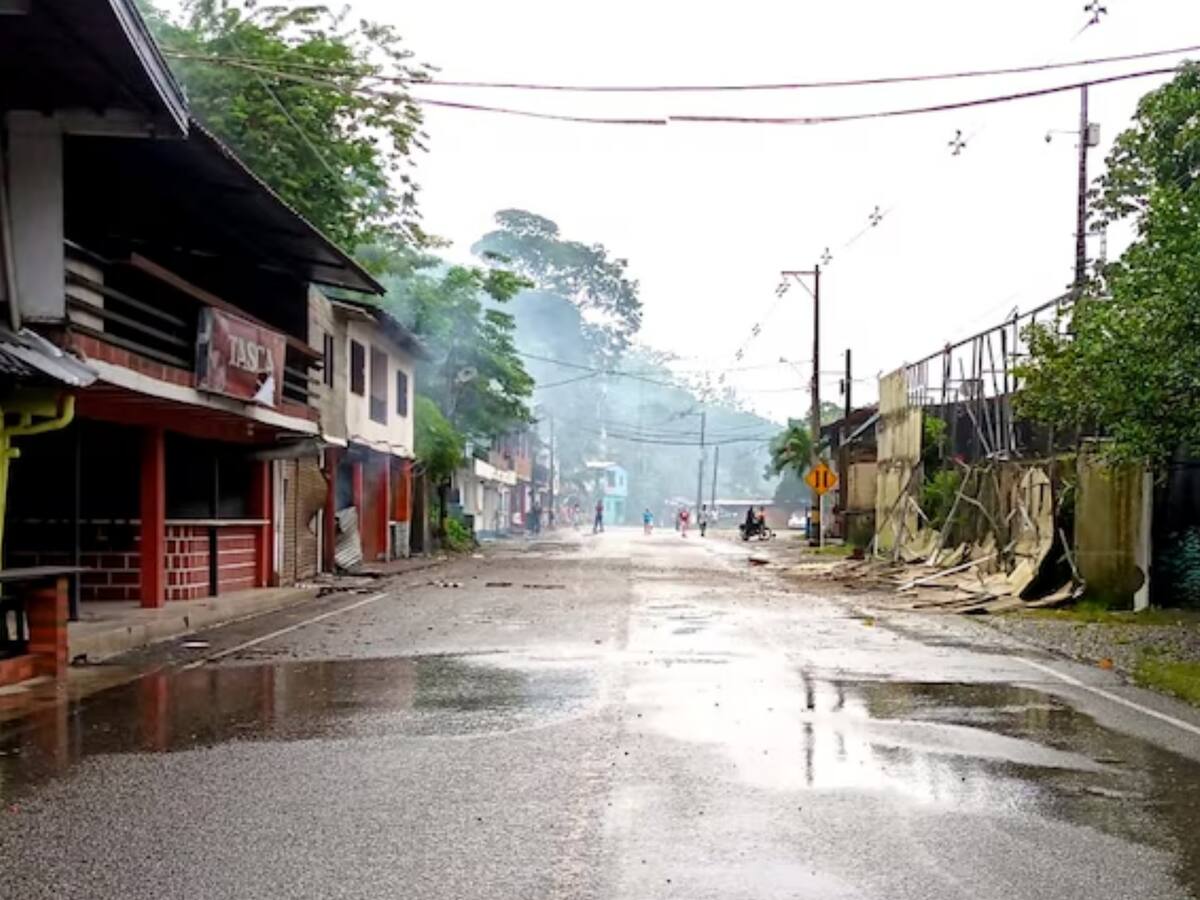 Atentado con explosivos contra subestación de Policía en Puerto Valdivia, Antioquia