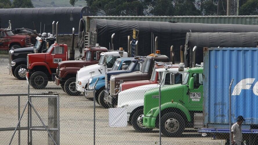 Los transportadores de carga, agremiados en Colfecar. Foto: Colprensa