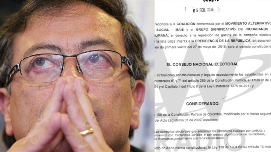 El CNE manifestó que trasladaría a la Registraduría la decisión sobre reposición de votos de Gustavo Petro. Foto: Colprensa