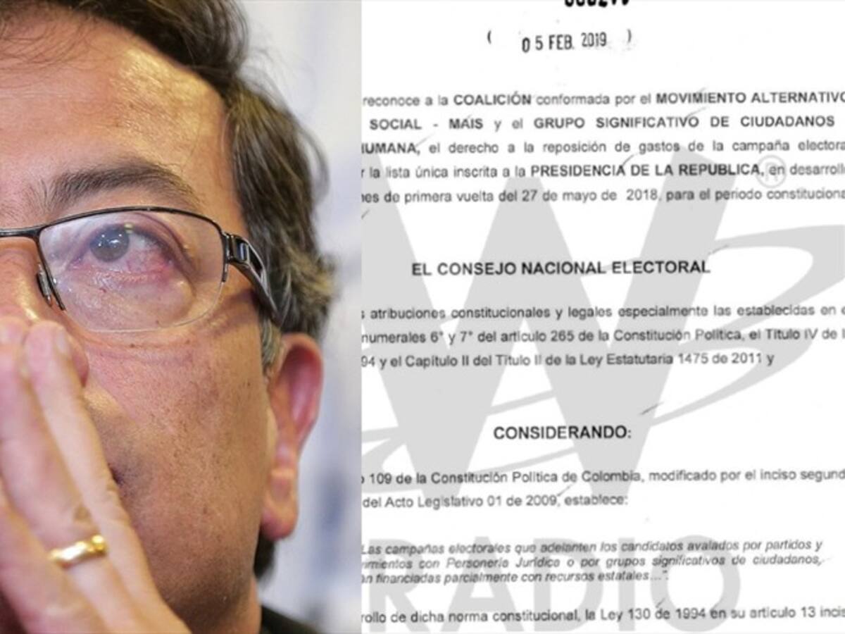 Desde inicios de febrero CNE había definido destino de la plata de Gustavo Petro