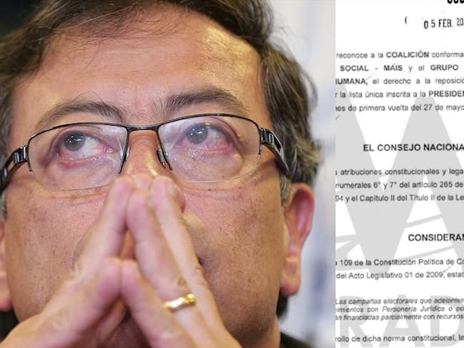 El CNE manifestó que trasladaría a la Registraduría la decisión sobre reposición de votos de Gustavo Petro. Foto: Colprensa