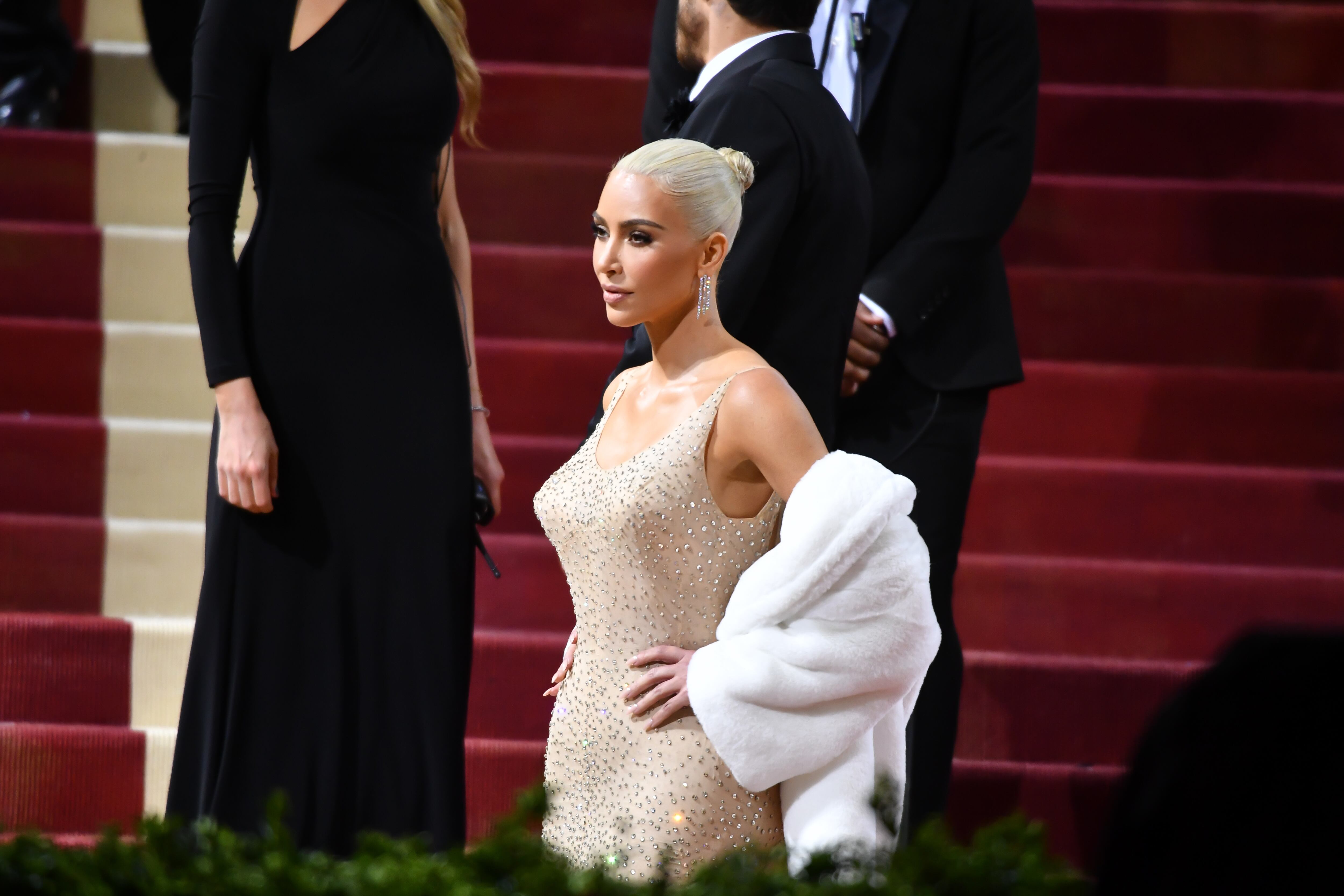 NEW YORK, NEW YORK - MAY 02: Kim Kardashian attends the the 2022 Met Gala celebrating "In America: An Anthology of Fashion" at The Metropolitan Museum of Art on May 02, 2022 in New York City. (Photo by Noam Galai/GC Images)
