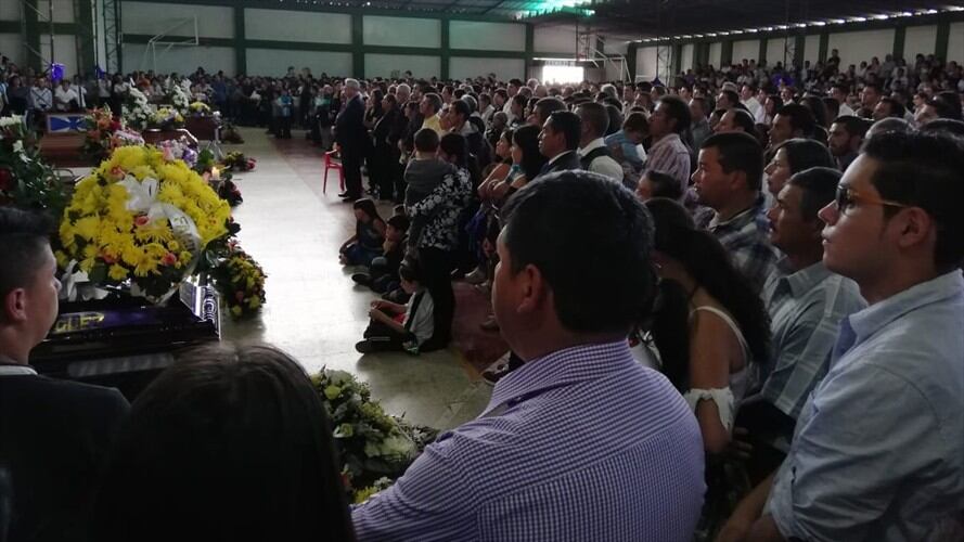 sepultados seis víctimas de accidente de tránsito en San Mateo, Boyacá . Foto: Cortesía.