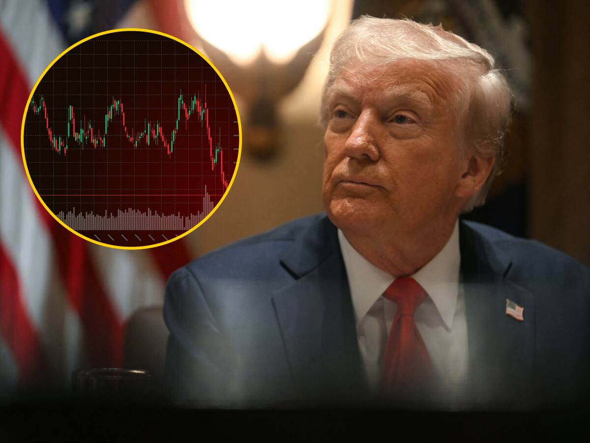 Donald Tump evitó comparecer ante la prensa mientras los mercados registran fuertes caídas