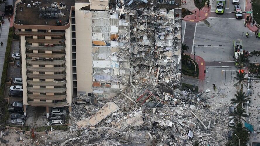 Tres colombianos están desaparecidos tras derrumbe de edificio en Miami. Foto: Getty Images
