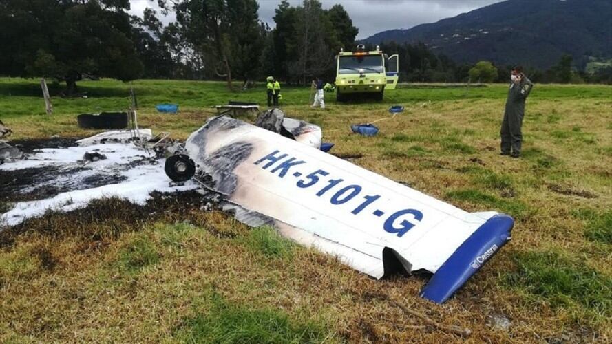 De la misma forma, se indicó que, un equipo de expertos en investigación de accidentes se desplazó al lugar . Foto: Cortesía Gobernación Cundinamarca