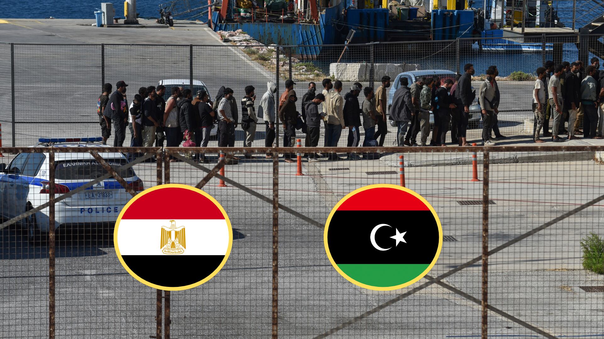 Migrantes Libaneses. Foto: Nicolas Koutsokostas/NurPhoto via Getty ImagesEgipto y Libia. Fotos: Getty Images.