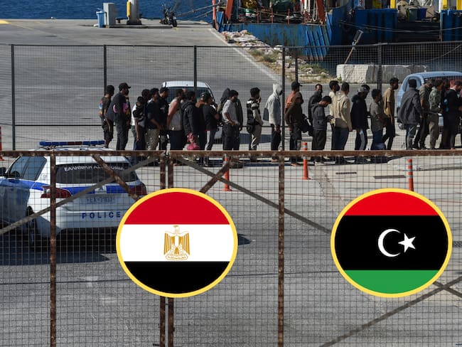 Migrantes Libaneses. Foto: Nicolas Koutsokostas/NurPhoto via Getty ImagesEgipto y Libia. Fotos: Getty Images.