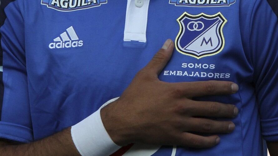 Camiseta de Millonarios en la temporada 2014. Foto: Felipe Caicedo/LatinContent via Getty Images