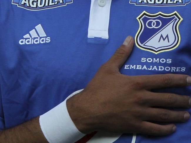 Camiseta de Millonarios en la temporada 2014. Foto: Felipe Caicedo/LatinContent via Getty Images