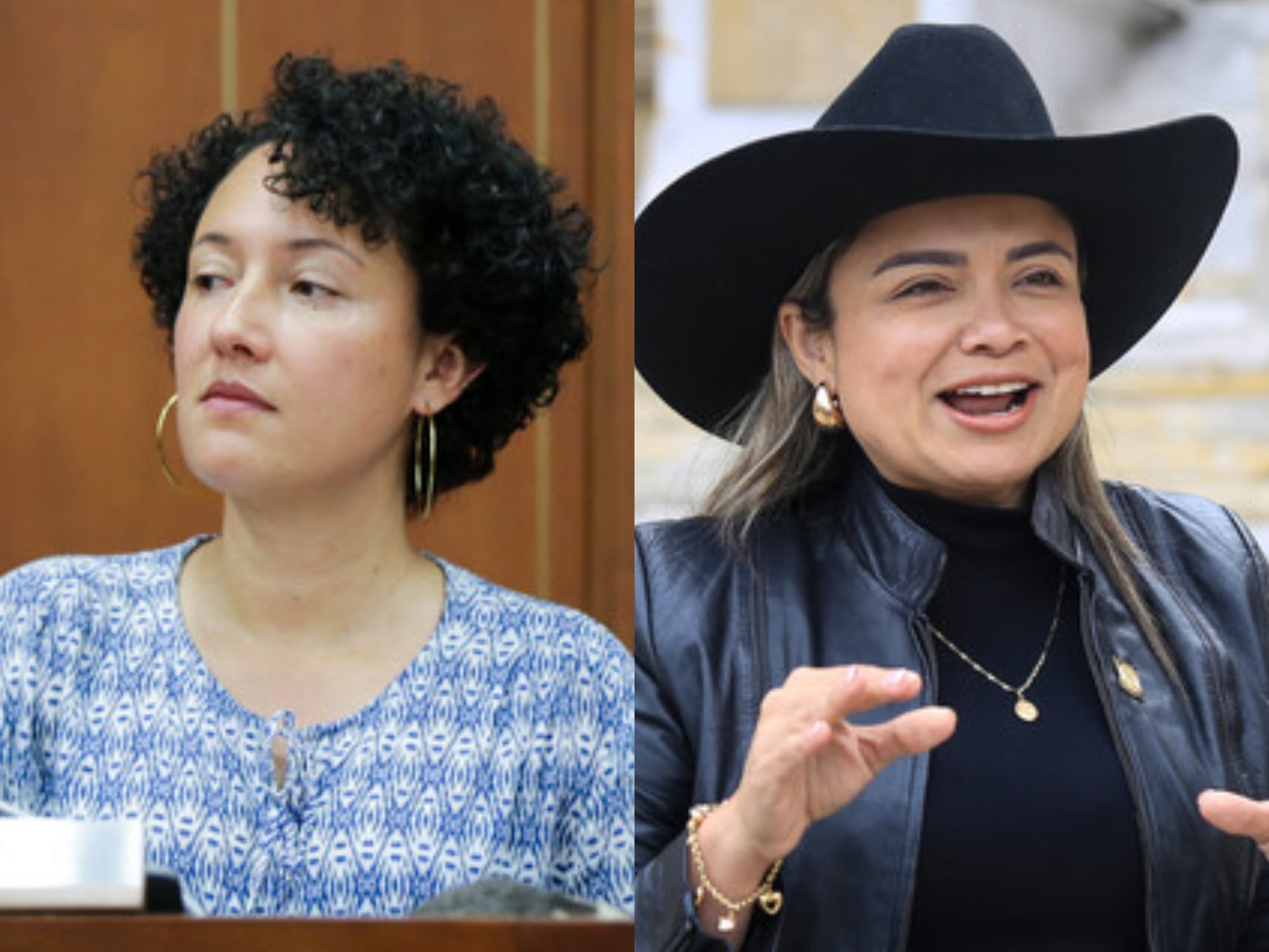 Lina María Garrido e Isabel Cristina Zuleta. Foto: Colprensa.
