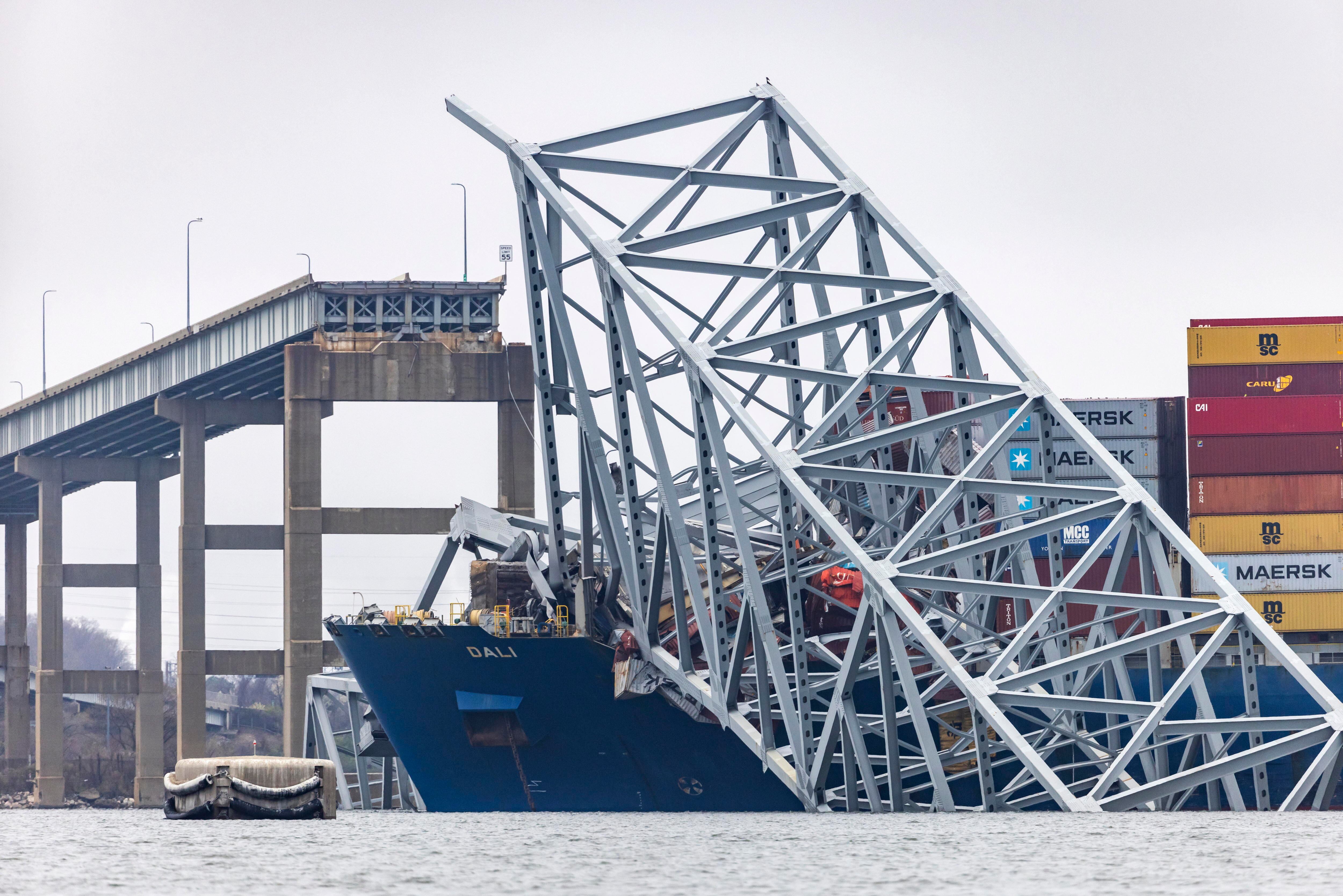 Francis Scott Key Bridge. Foto: EFE/EPA/JIM LO SCALZO