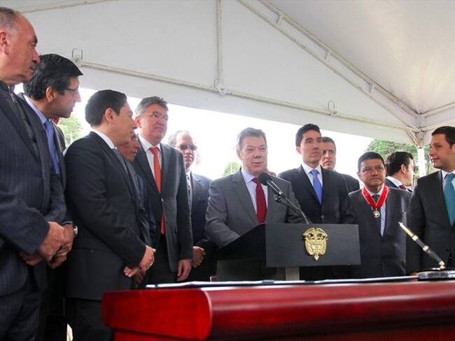 Gobierno firmó Contrato Bicentenario para invertir un billón de pesos en Boyacá. Foto: Presidencia de la República