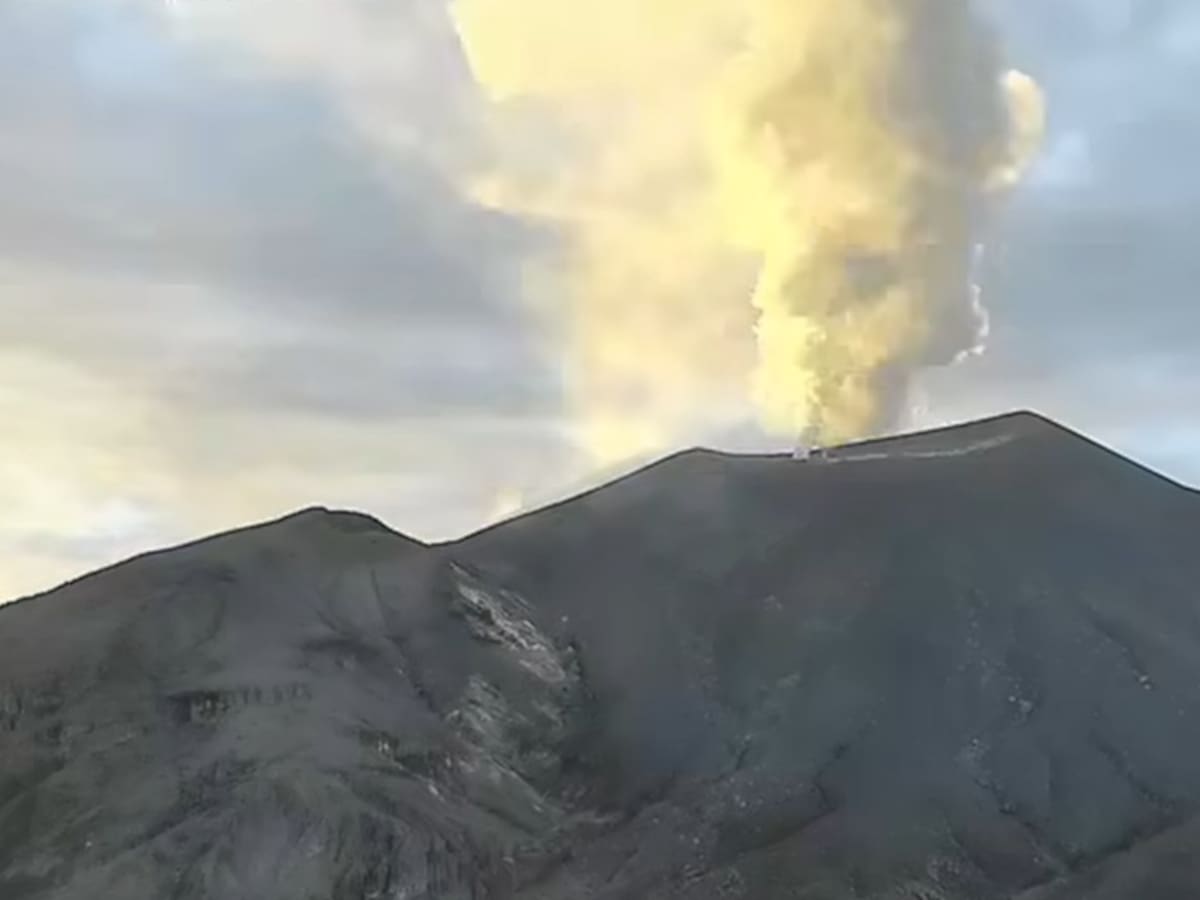 Declararon calamidad pública tras la alerta naranja en el volcán Puracé, Cauca