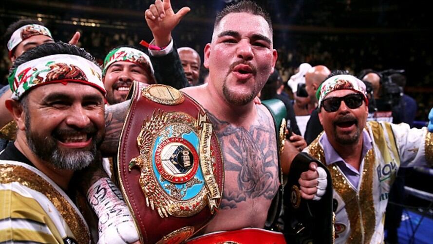 El mexicano Andy Ruiz se convirtió en campeón mundial de peso completo. Foto: Getty Images