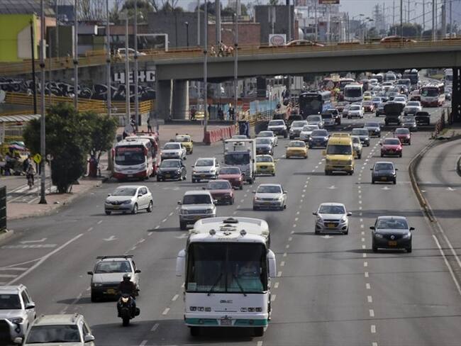 Según la Secretaría de Movilidad de Bogotá la velocidad promedio de los desplazamientos en la ciudad mejorar en un 11%. Foto: Colprensa