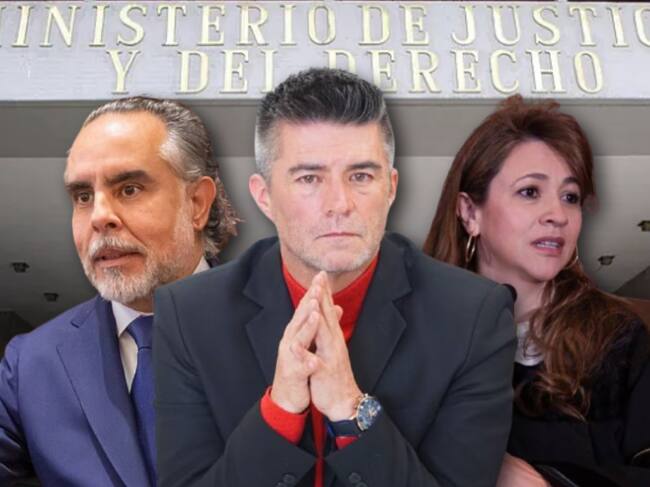 Armando Benedetti, Augusto Ocampo y Cristina Lombana | Fotos: Presidencia y Corte Suprema