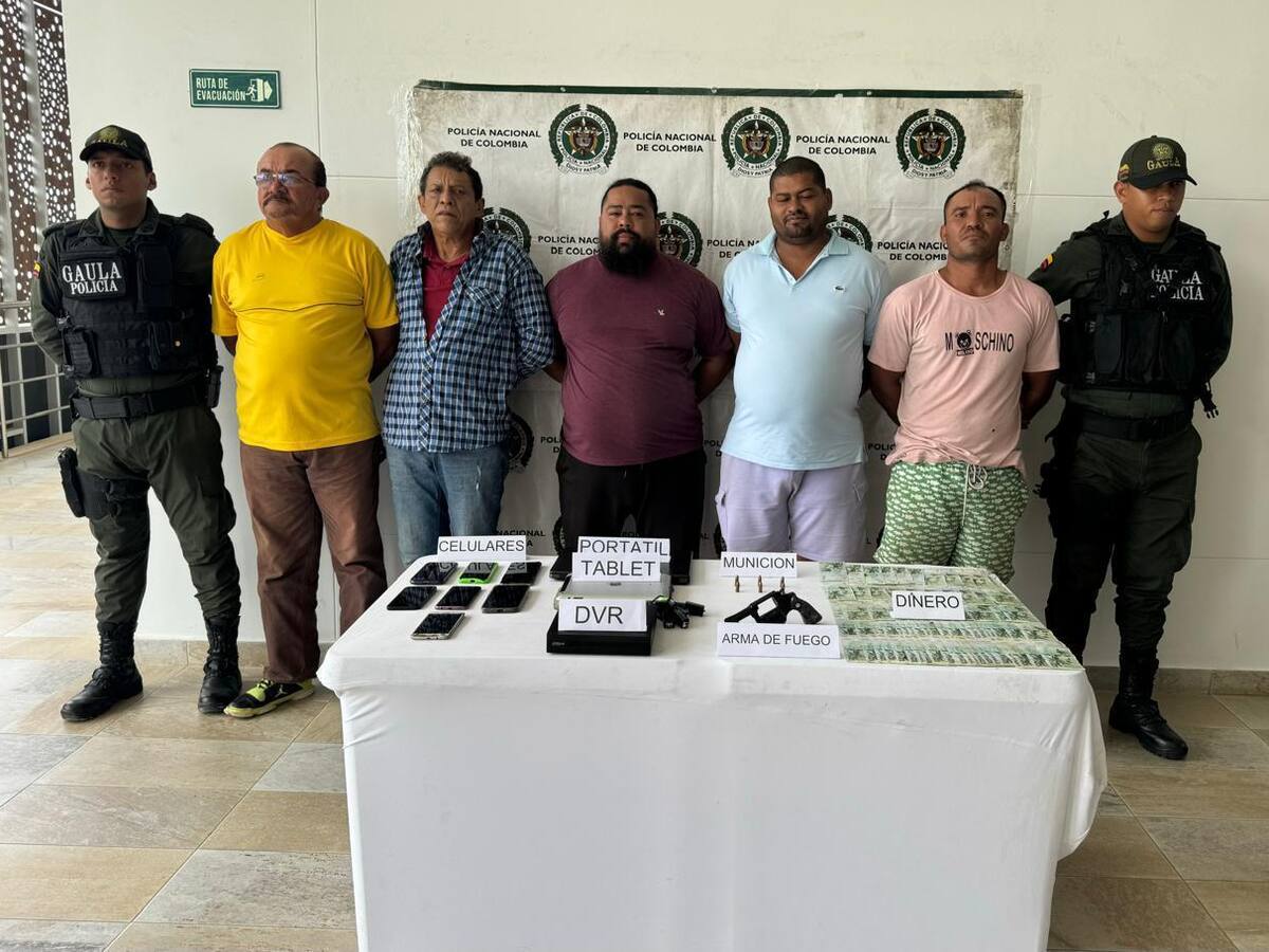 Capturados seis presuntos extorsionistas y despojadores de tierras en Santa Marta