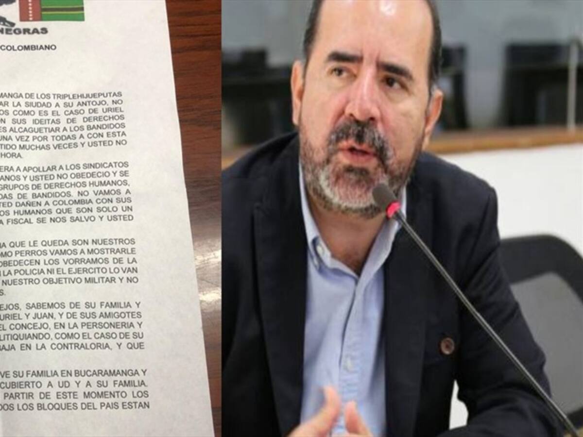 Concejal de Bucaramanga recibió amenazas de muerte
