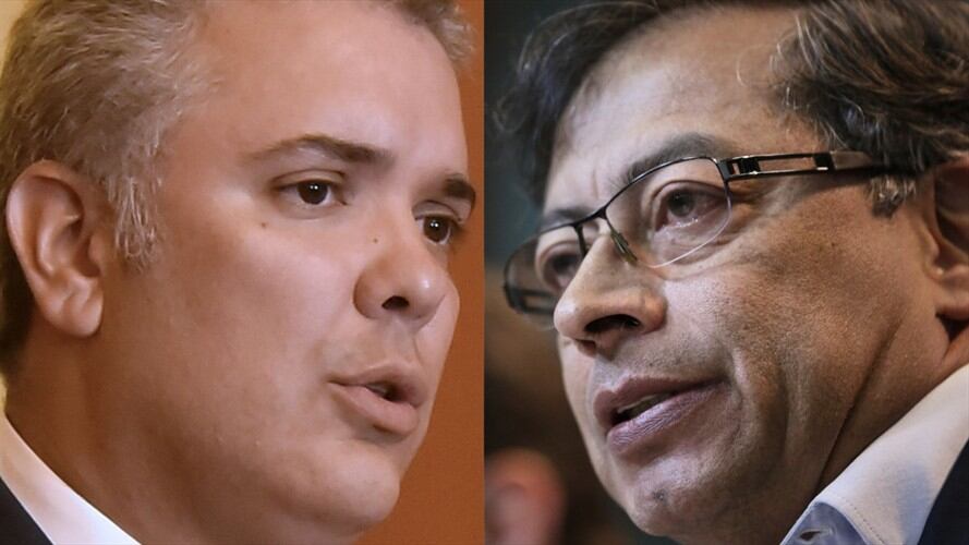 Iván Duque controvierte a Gustavo Petro . Foto: Colprensa: Presidencia – Sergio Acero