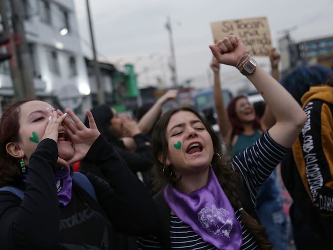 Imagen de referencia manifestaciones feministas. Foto: GettyImages