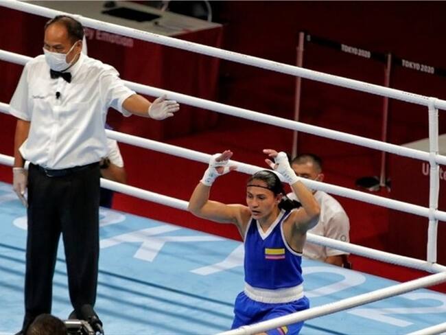Jenny Arias perdió en los cuartos de final de los Juegos Olímpicos. Foto: Comité Olímpico COL @OlimpicoCol