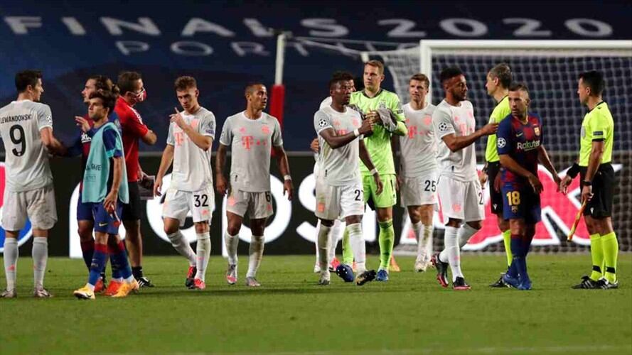 Bayern venció al Barcelona 8-2. Foto: AFP