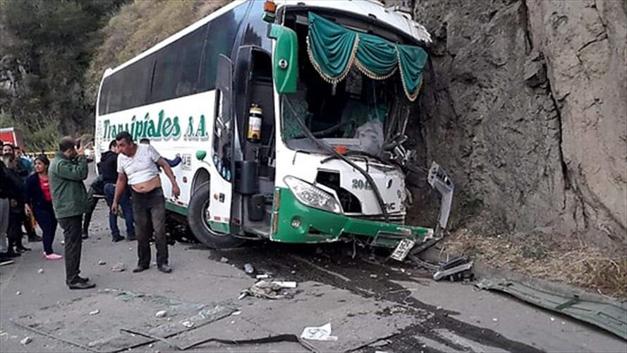 Accidente de tránsito en Nariño. Foto: Colprensa
