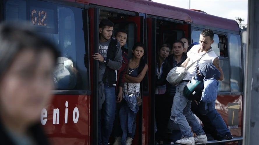 Fallas en Transmilenio. Foto: Colprensa