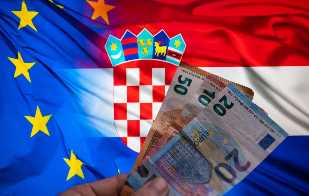 Croatia Set To Join The Euro Area (Photo illustration by Jonathan Raa/NurPhoto via Getty Images)