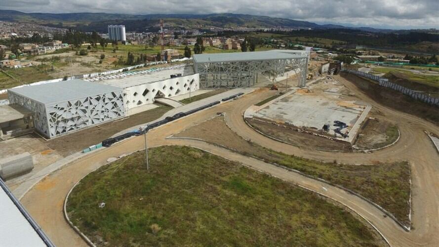 Poca mano de obra, principal problema para la entrega la terminal de transporte de Tunja. Foto: Gobernación de Boyacá