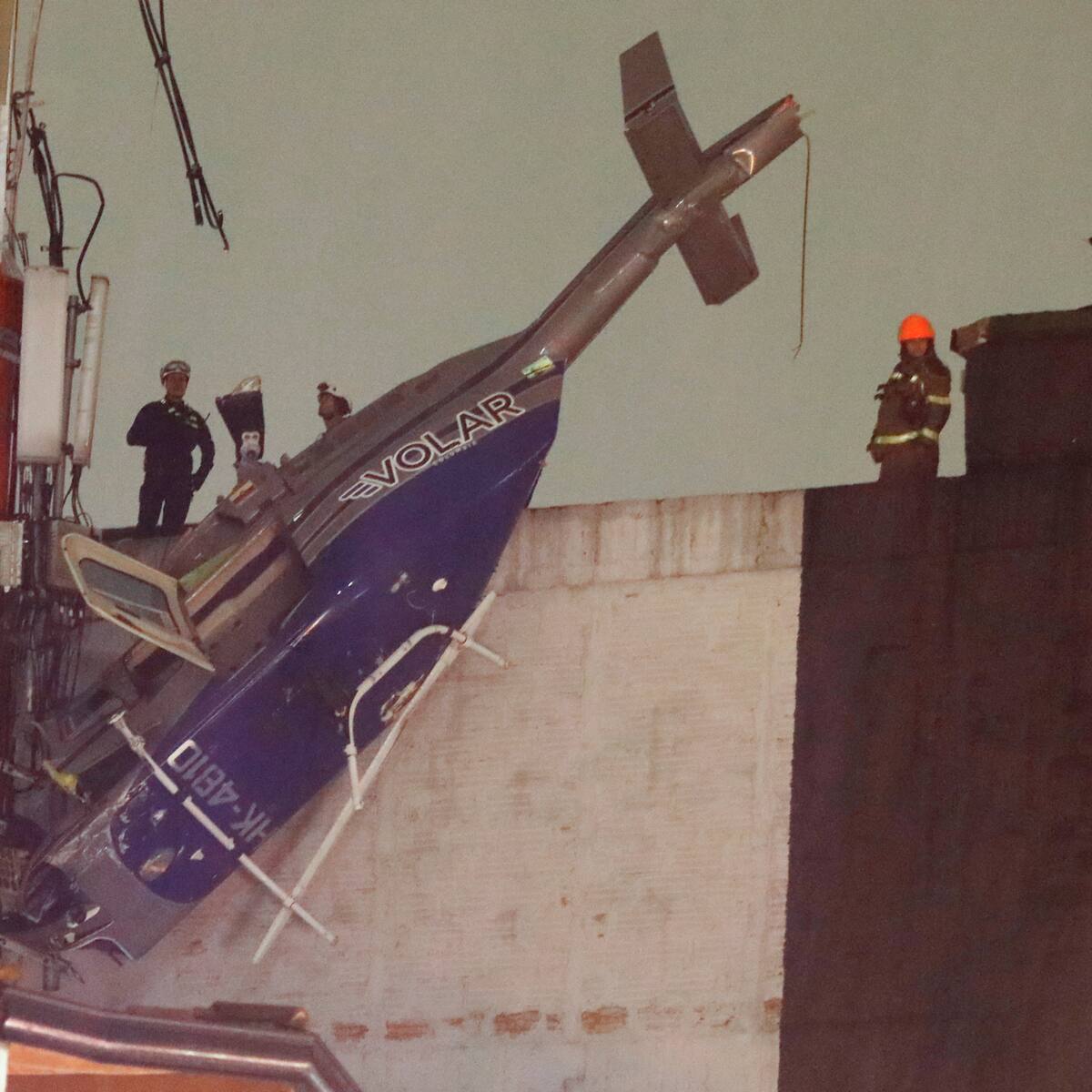 Habló propietario del restaurante en donde se accidentó helicóptero en Medellín