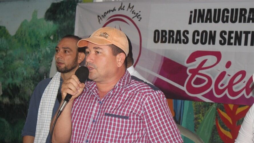 Se trata de Joaquín Vargas Llanos, quien en reiteradas oportunidades denunció amenazas de muerte de presuntos disidentes de las Farc. Aseguró que no le brindaron protección.. Foto: Cortesía Alberto Lleras