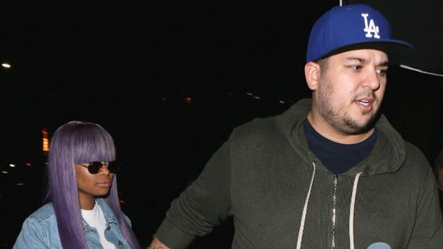 Rob Kardashian y Blac Chyna. Foto: Bang Media