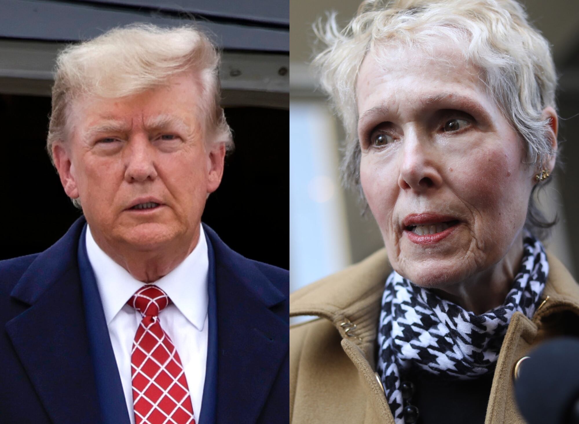 Donald Trump y Jean Caroll | Fotos: GettyImages