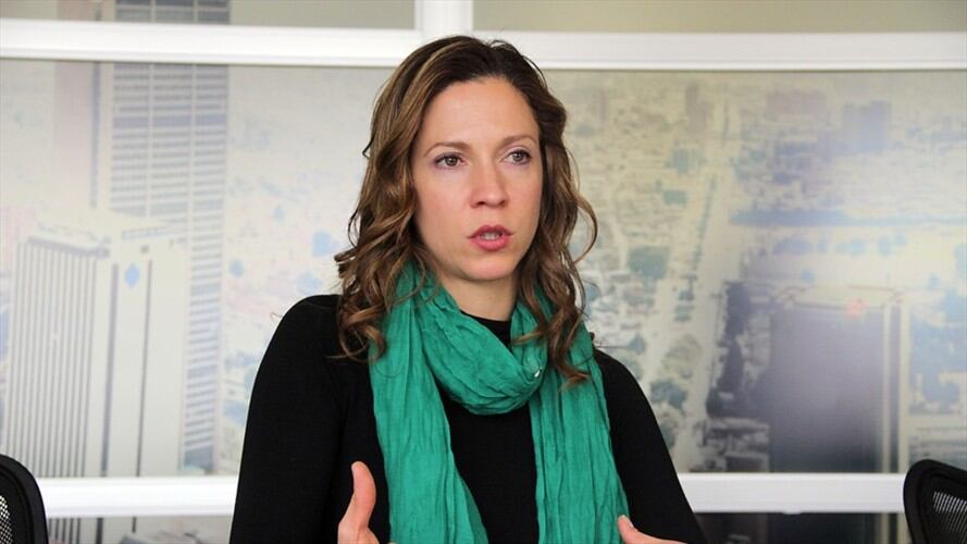 María Claudia Lacouture, directora de la Cámara de Comercio Colombo Americana, aseguró que el país necesita una reforma tributaria. Foto: Colprensa / GERMÁN ENCISO
