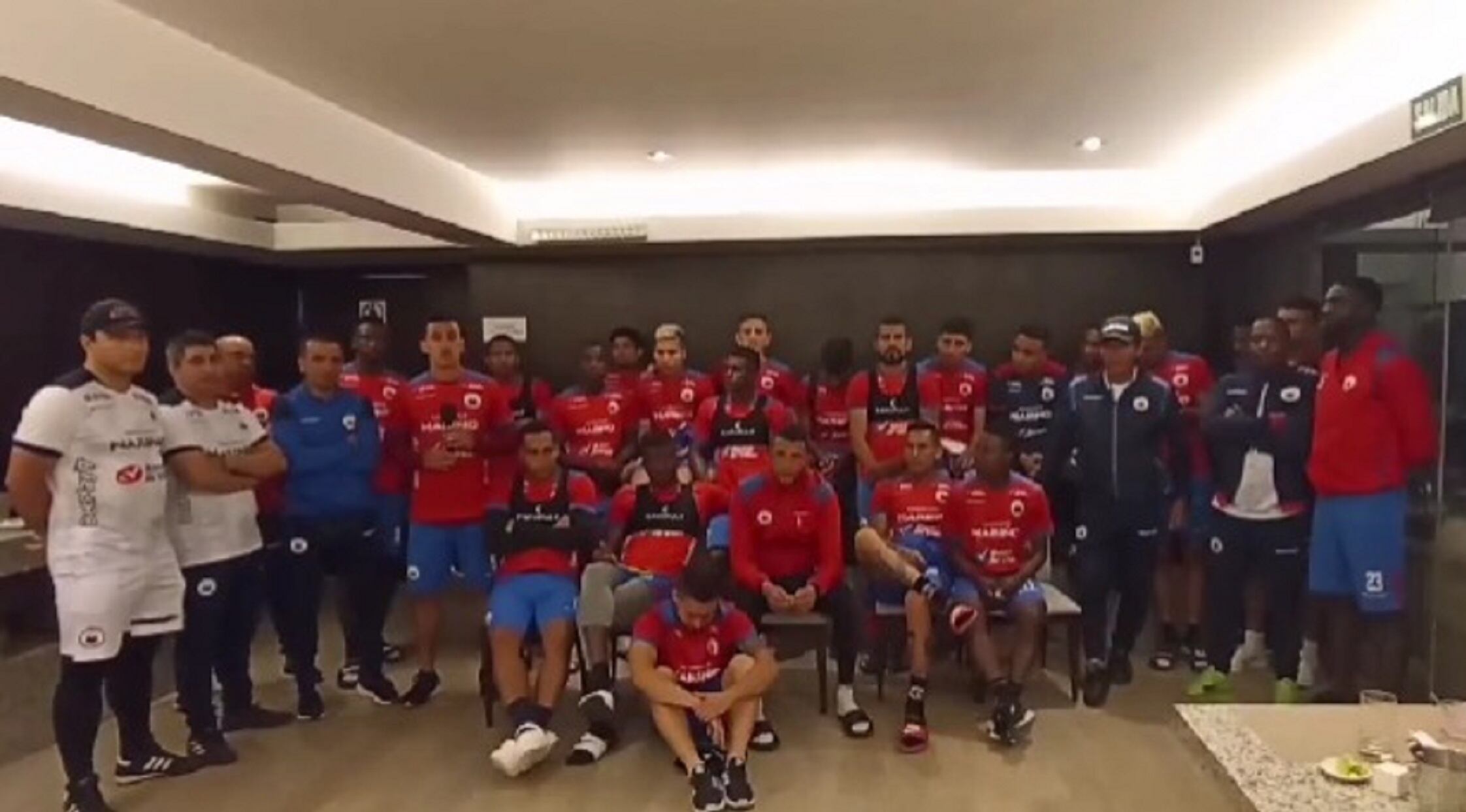 Deportivo Pasto solicita apoyo al Gobierno Petro para regresar a Colombia desde Perú. Foto: Video cuenta oficial de Twitter del Deportivo Pasto.