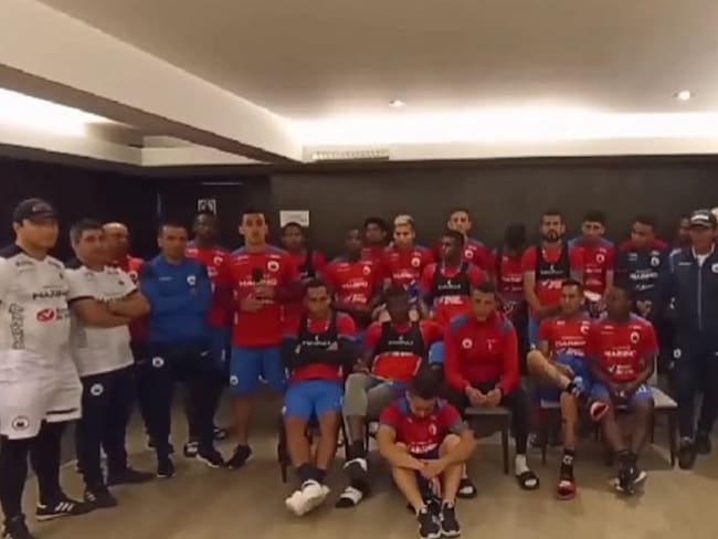 Deportivo Pasto solicita apoyo al Gobierno Petro para regresar a Colombia desde Perú. Foto: Video cuenta oficial de Twitter del Deportivo Pasto.